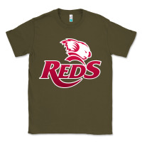 Army Green queensland reds rugby Classic Tee - linhVisuals