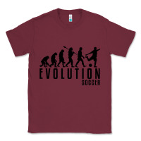 Burgundy soccer evolution Classic Tee - linhVisuals