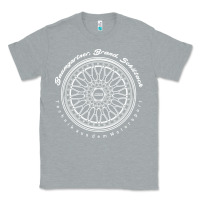 Heather Grey BBS Wheel Classic Tee - linhVisuals
