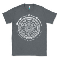 Charcoal Heather BBS Wheel Classic Tee - linhVisuals