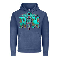 Vintage Denim registered medical symbol nurse Vintage Hoodie - BarkalooDesign