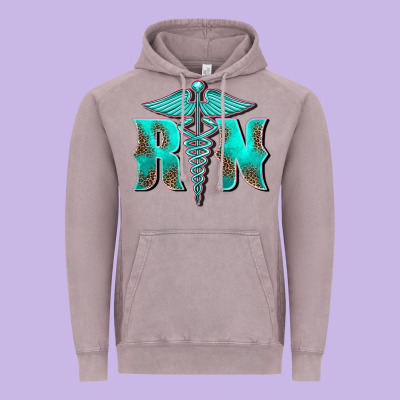 Registered Medical Symbol Nurse Vintage Hoodie Designed By Barkaloodesign