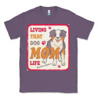 Lavender australian shepherd mom t  shirt living that dog mom life australian s Classic Tee - linhVisuals