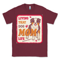 Burgundy australian shepherd mom t  shirt living that dog mom life australian s Classic Tee - linhVisuals