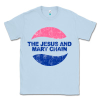 Dusty Blue The Jesus And Marychain Classic Tee - linhVisuals
