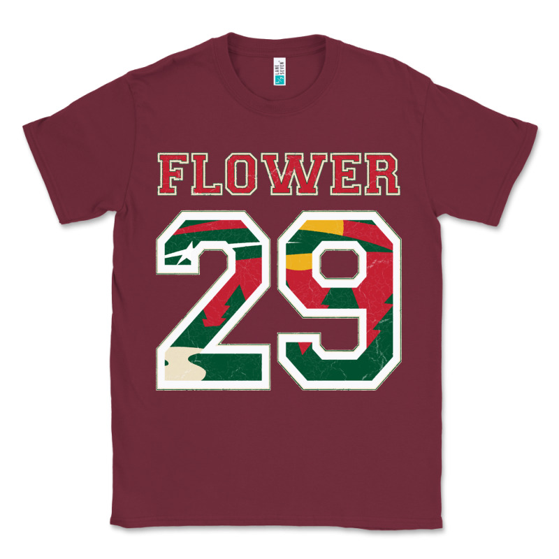 Flower 29 Wild Goalie Fleury Minnesota Pro Ice Hockey Design Classic Tee by linhVisuals | Teevron
