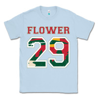 Dusty Blue flower 29 wild goalie fleury minnesota pro ice hockey design Classic Tee - linhVisuals