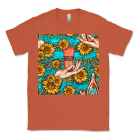 Copper hand cream nail polish remover and sunflowers with leopard and glitter Classic Tee - BundleAndBundleShop