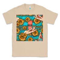 Mushroom hand cream nail polish remover and sunflowers with leopard and glitter Classic Tee - BundleAndBundleShop