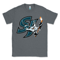 Charcoal Heather the barracuda san jose Classic Tee - linhVisuals
