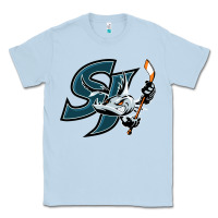 Dusty Blue the barracuda san jose Classic Tee - linhVisuals