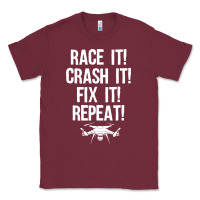 Burgundy funny drone racing design men women drone pilot rc racers Classic Tee - linhVisuals