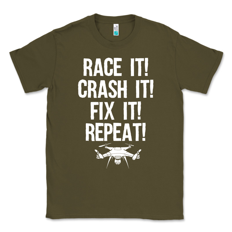 Funny Drone Racing Design Men Women Drone Pilot Rc Racers Classic Tee by linhVisuals | Teevron