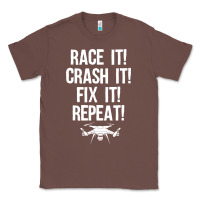 Chestnut funny drone racing design men women drone pilot rc racers Classic Tee - linhVisuals