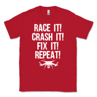 Red funny drone racing design men women drone pilot rc racers Classic Tee - linhVisuals