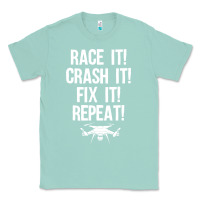 Seafoam funny drone racing design men women drone pilot rc racers Classic Tee - linhVisuals