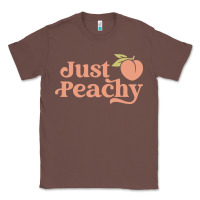 Chestnut just peachy retro 70s georgia peaches summer fruit Classic Tee - linhVisuals