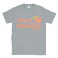 Heather Grey just peachy retro 70s georgia peaches summer fruit Classic Tee - linhVisuals