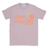 Lilac just peachy retro 70s georgia peaches summer fruit Classic Tee - linhVisuals