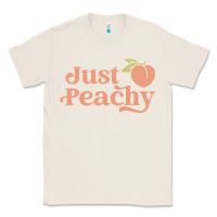 Natural just peachy retro 70s georgia peaches summer fruit Classic Tee - linhVisuals