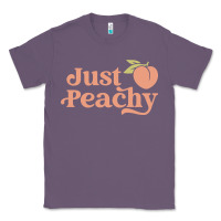 Lavender just peachy retro 70s georgia peaches summer fruit Classic Tee - linhVisuals