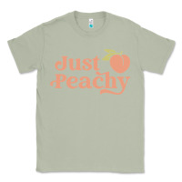 Matcha just peachy retro 70s georgia peaches summer fruit Classic Tee - linhVisuals