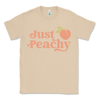 Mushroom just peachy retro 70s georgia peaches summer fruit Classic Tee - linhVisuals