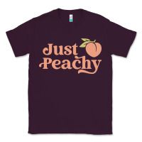 Just Peachy Retro 70s Georgia Peaches Summer Fruit Classic Tee | Teevron