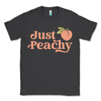 Smoke just peachy retro 70s georgia peaches summer fruit Classic Tee - linhVisuals