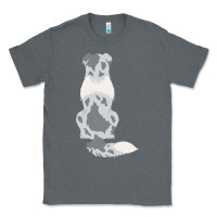 Charcoal Heather australian shepherd Classic Tee - linhVisuals