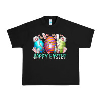 Black happy easter day eggs nurse Urban Heavy Tee - RacoonDesign