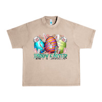 French Oak happy easter day eggs nurse Urban Heavy Tee - RacoonDesign