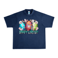 Navy happy easter day eggs nurse Urban Heavy Tee - RacoonDesign