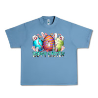 Pebble Blue happy easter day eggs nurse Urban Heavy Tee - RacoonDesign