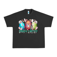 Pigment Black happy easter day eggs nurse Urban Heavy Tee - RacoonDesign