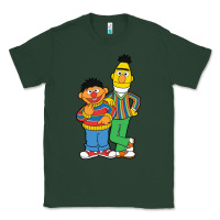 Sports Green bert and ernie Classic Tee - linhVisuals