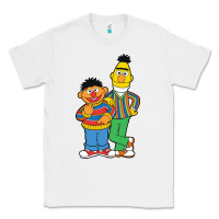White bert and ernie Classic Tee - linhVisuals