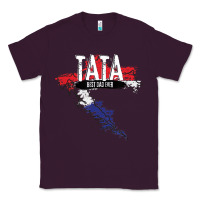 Plum mens tata croatian father croatia bester papa father's day Classic Tee - linhVisuals