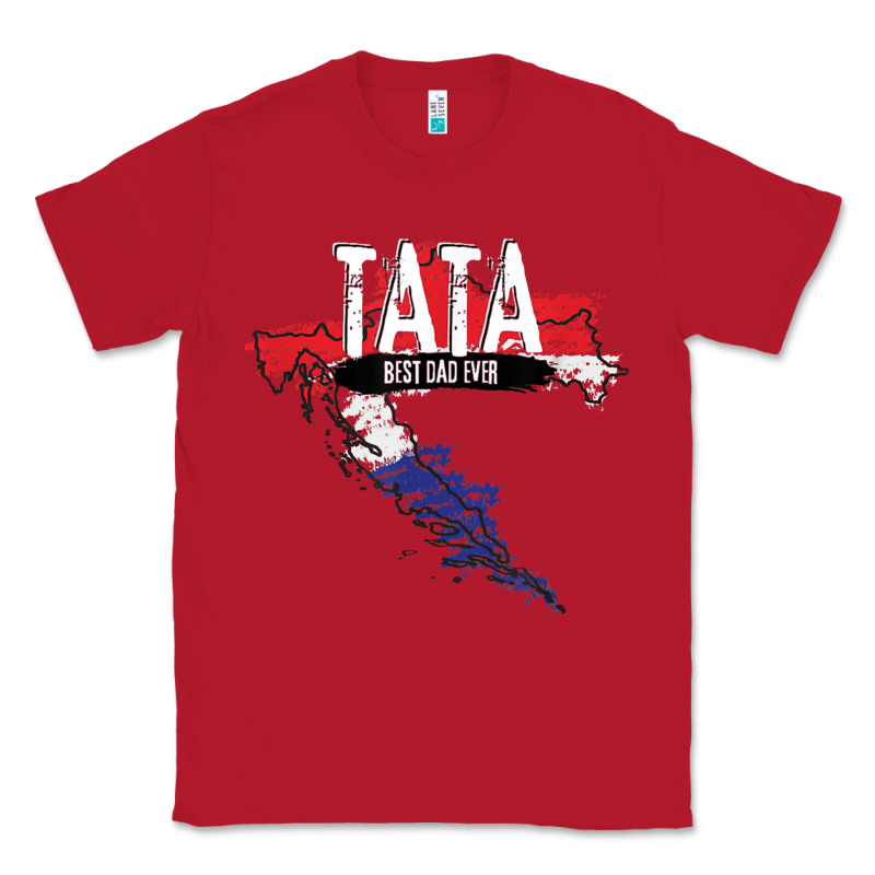 Mens Tata Croatian Father Croatia Bester Papa Father's Day Classic Tee by linhVisuals | Teevron
