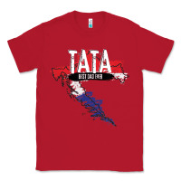 Red mens tata croatian father croatia bester papa father's day Classic Tee - linhVisuals