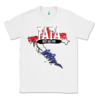 White mens tata croatian father croatia bester papa father's day Classic Tee - linhVisuals