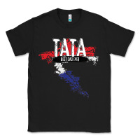 Black mens tata croatian father croatia bester papa father's day Classic Tee - linhVisuals