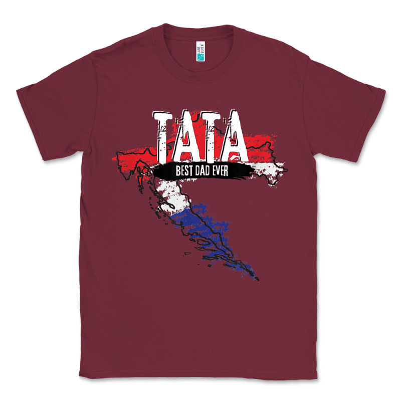 Mens Tata Croatian Father Croatia Bester Papa Father's Day Classic Tee by linhVisuals | Teevron
