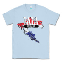 Dusty Blue mens tata croatian father croatia bester papa father's day Classic Tee - linhVisuals