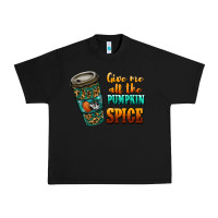 Black watercolor give me all the pumpkin spice Urban Heavy Tee - RanaPortraitStore
