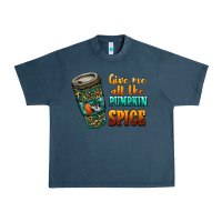 Midnight Navy watercolor give me all the pumpkin spice Urban Heavy Tee - RanaPortraitStore