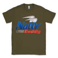 Army Green mens natty daddy dad bod light humor beer lover father's day Classic Tee - linhVisuals