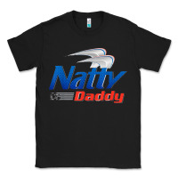 Black mens natty daddy dad bod light humor beer lover father's day Classic Tee - linhVisuals