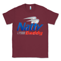 Burgundy mens natty daddy dad bod light humor beer lover father's day Classic Tee - linhVisuals