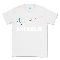 White just hodl it Classic Tee - linhVisuals